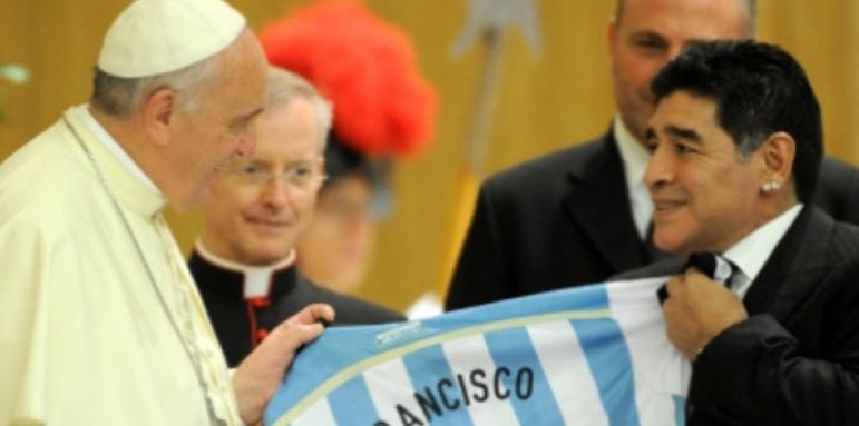 Папата с невероятни думи за Марадона